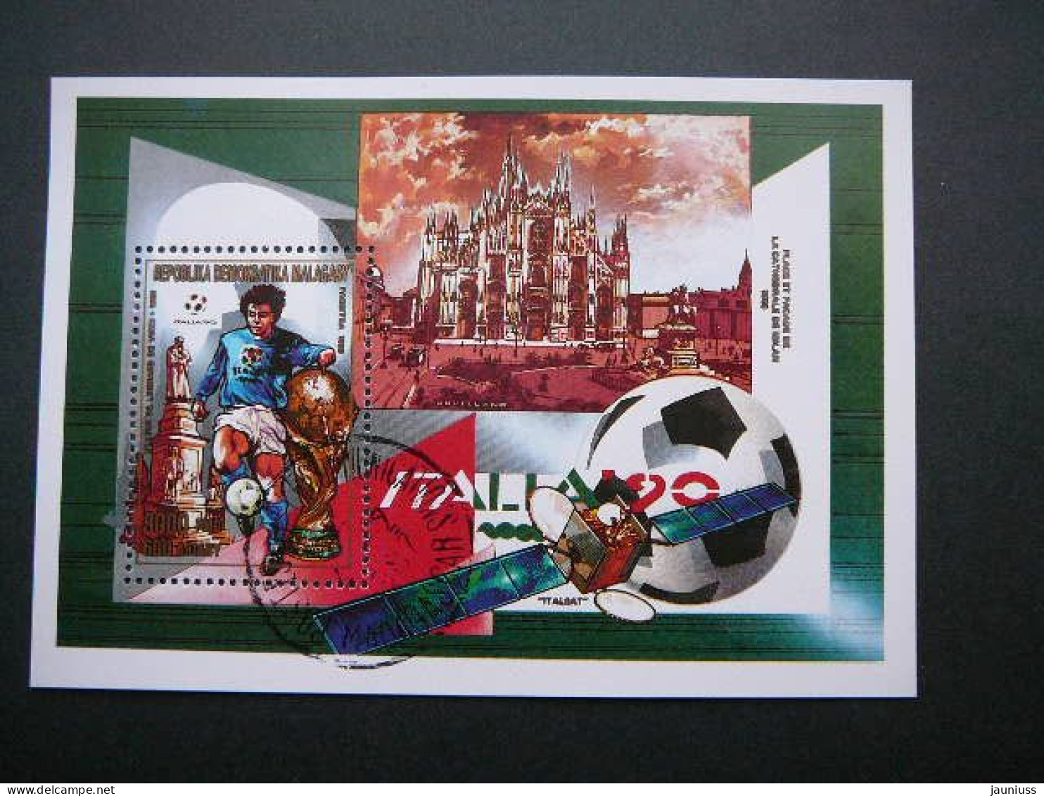 Soccer - World Cup - 1990 – Italy # Madagaskar 1989 Used #1225 Malagasy Football - 1990 – Italien