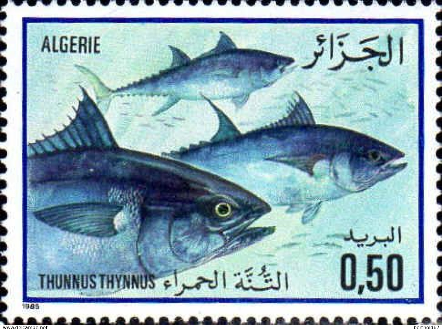 Algérie (Rep) Poste N** Yv: 831/834 Poissons De La Méditerranée - Algérie (1962-...)