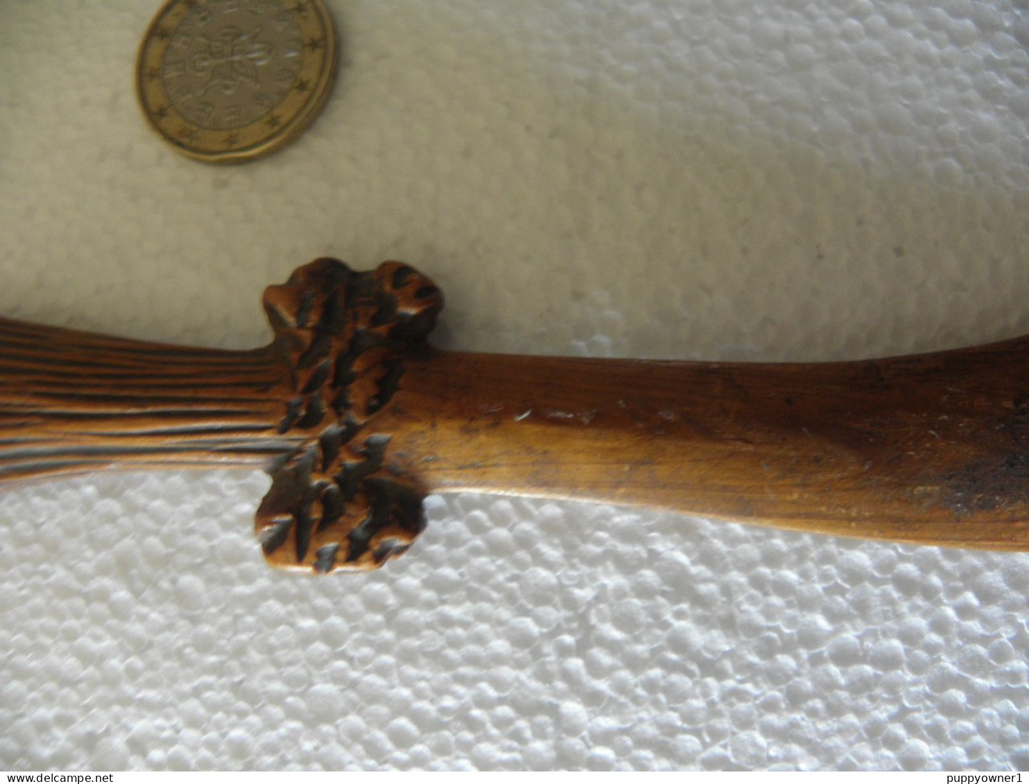 Antique Ouvre-lettre En Bois Pied De Cerf - Letter-opener