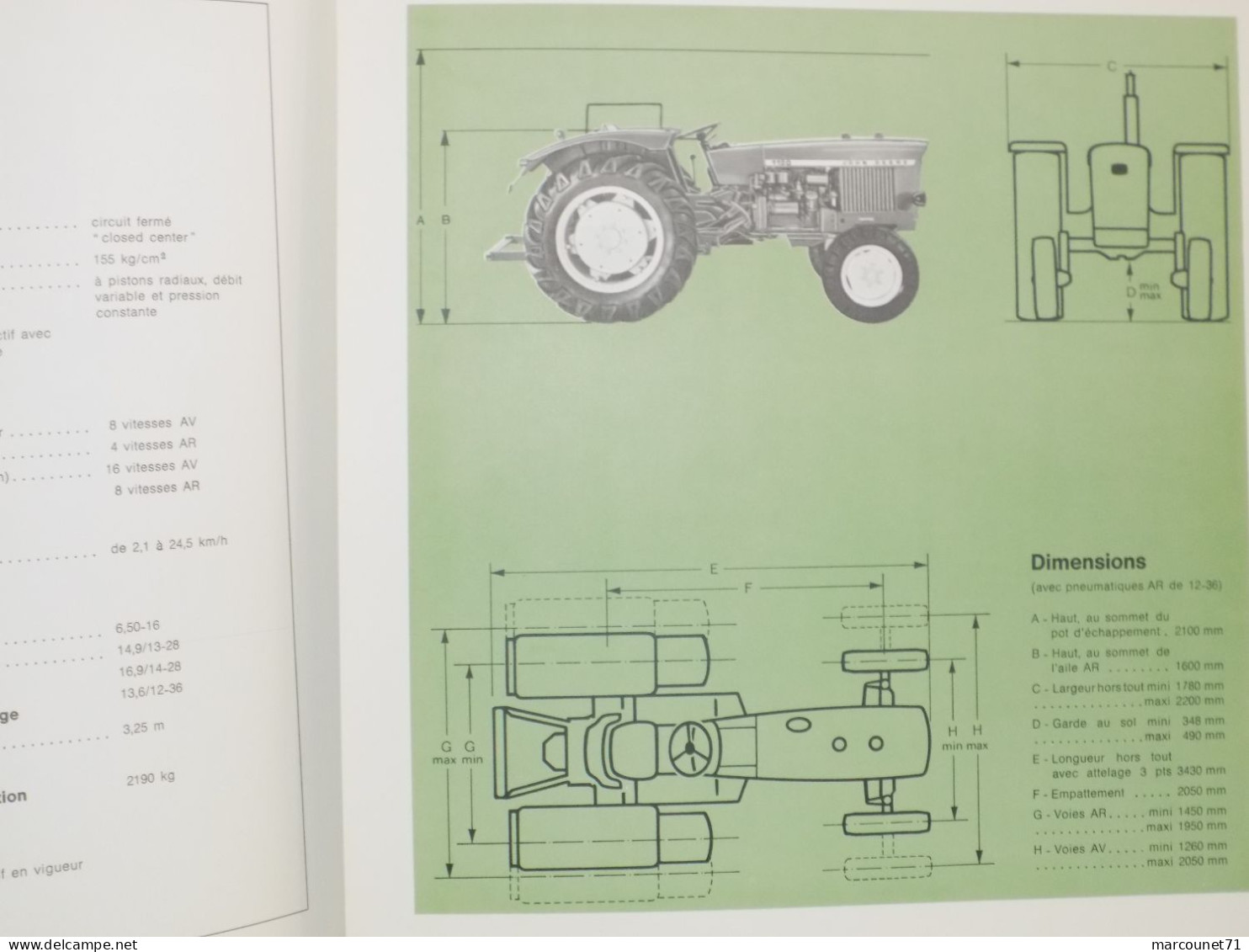 DÉPLIANT COMMERCIAL TRACTEUR JOHN DEERE 1120 PROSPECTUS - Tracteurs