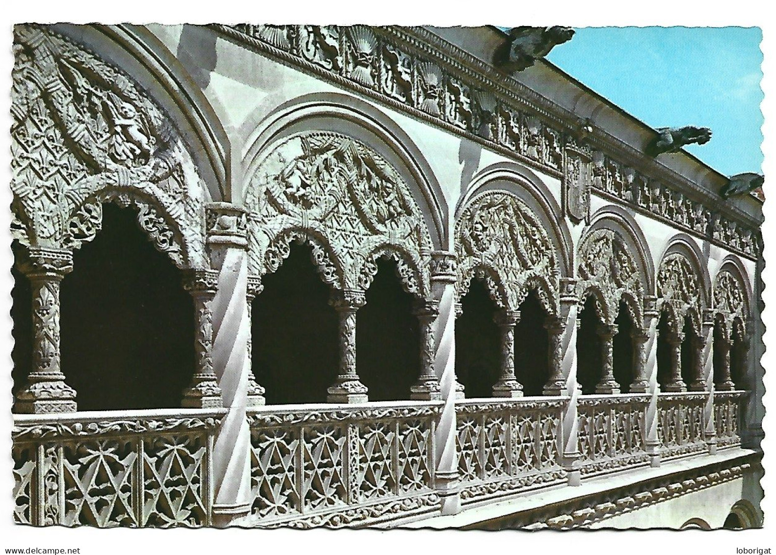 COLEGIO DE SAN GREGORIO, DETALLE DEL PATIO.- MUSEO NACIONAL DE ESCULTURA.-  VALLADOLID.- ( ESPAÑA ) - Valladolid