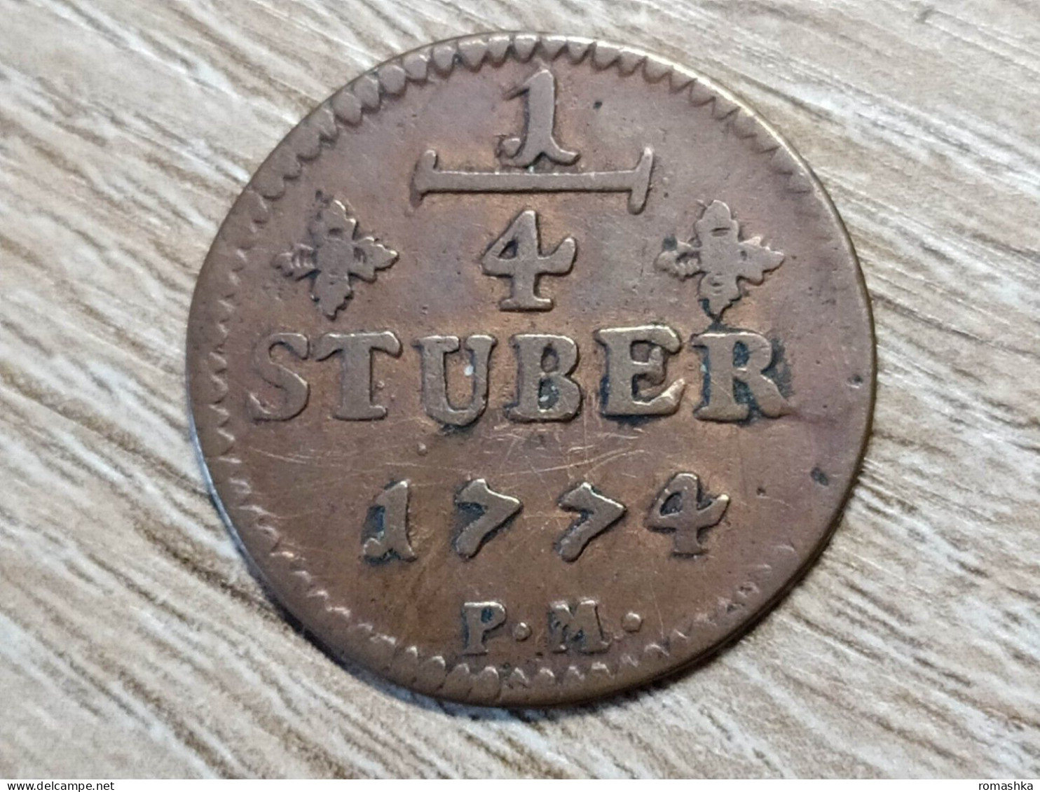 Germany 1/4 Stuber 1774 - Monedas Pequeñas & Otras Subdivisiones