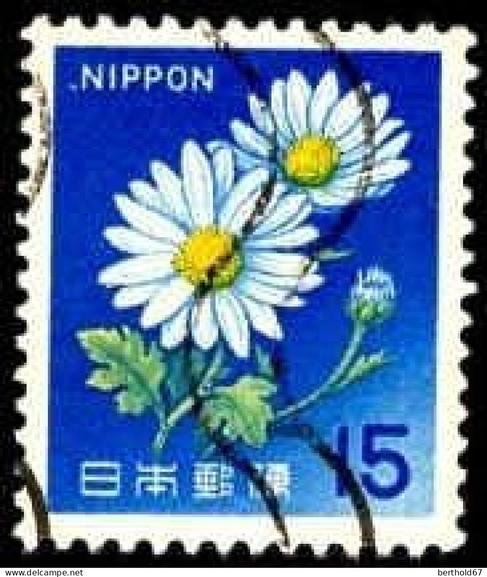Japon Poste Obl Yv: 838 Mi:930Ax Marguerites (Lign.Ondulées) - Gebraucht