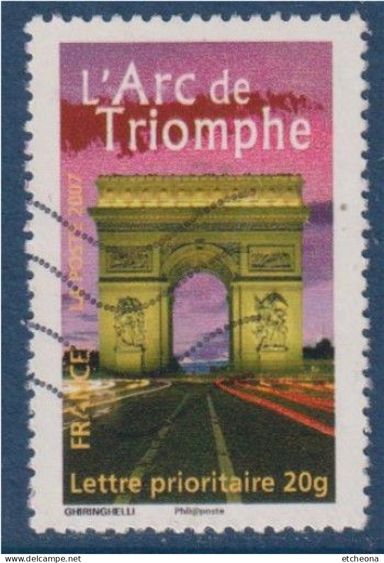 Timbre Arc De Triomphe J'aime Paris Oblitéré Type Gommé -20g De Feuillet Y & T N°3599A  Spink N°72 - Oblitérés