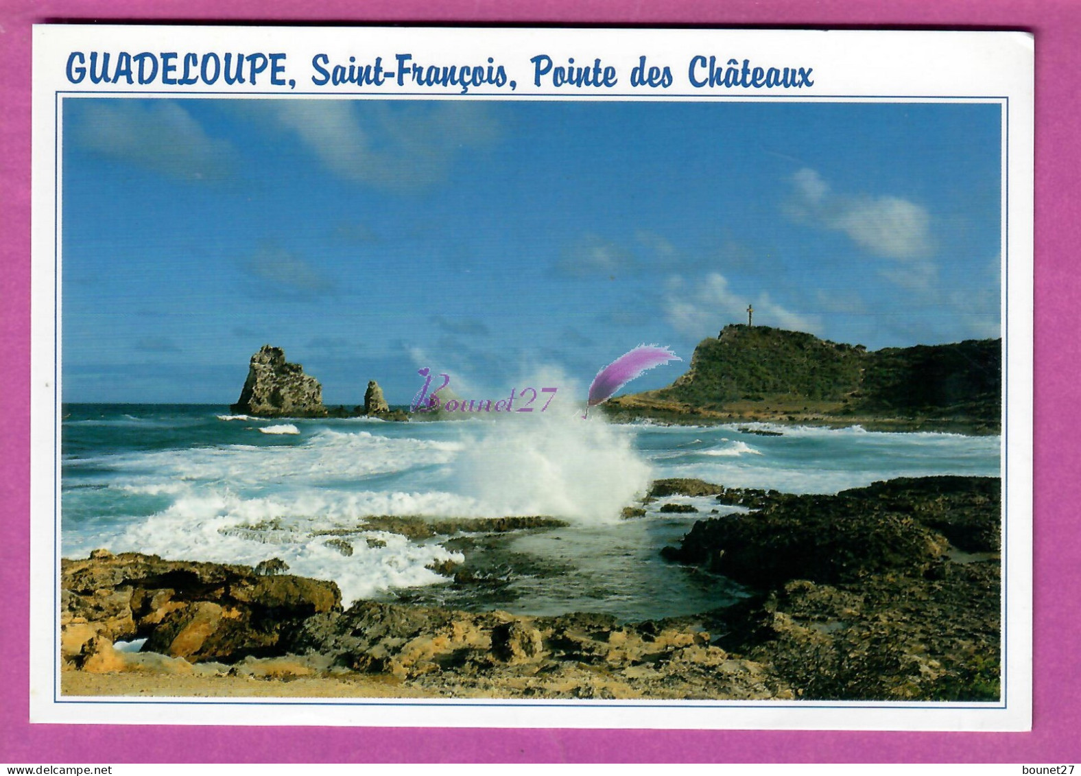 GUADELOUPE - SAINT FRANCOIS - La Pointe Des Châteaux Effet De Vague Sur Les Rochers - Autres & Non Classés