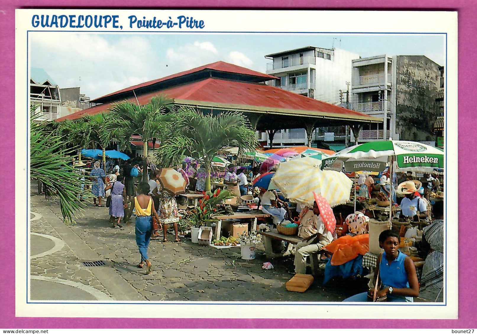 GUADELOUPE - POINTE A PITRE - Le Marché De Saint Antoine Animé Fleur  - Pointe A Pitre