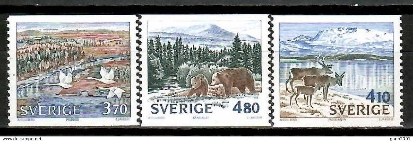 Sweden 1990 Suecia / National Parks MNH Parques Nacionales / Km17  18-36 - Protección Del Medio Ambiente Y Del Clima