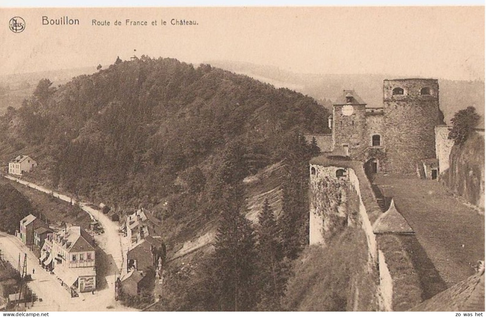 Bouillon, Route De France Et Le Château - Bouillon