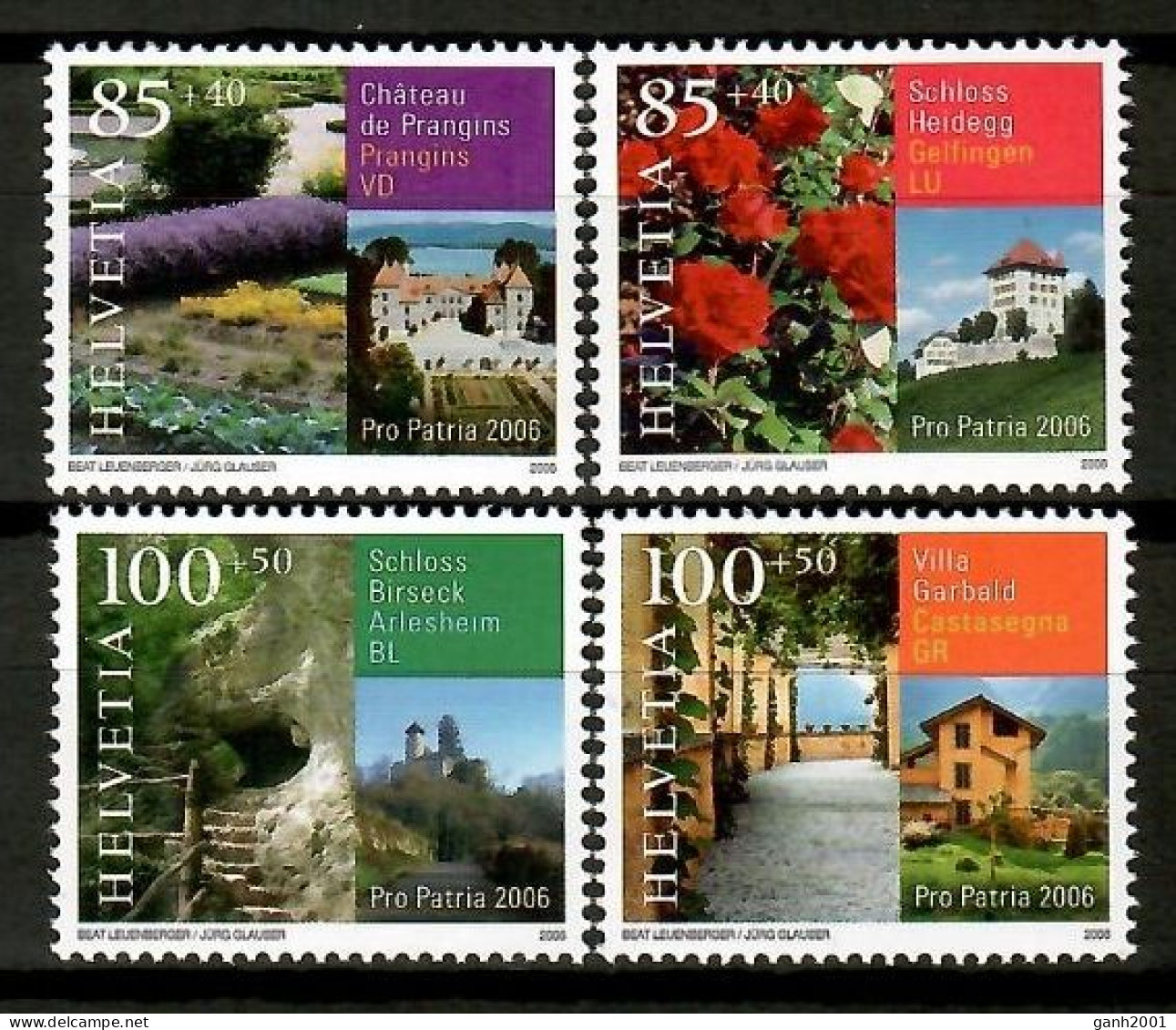 Switzerland 2006 Suiza / Palaces & Historical Gardens MNH Palacios Jardines Históricos / Kd38  18-37 - Andere & Zonder Classificatie