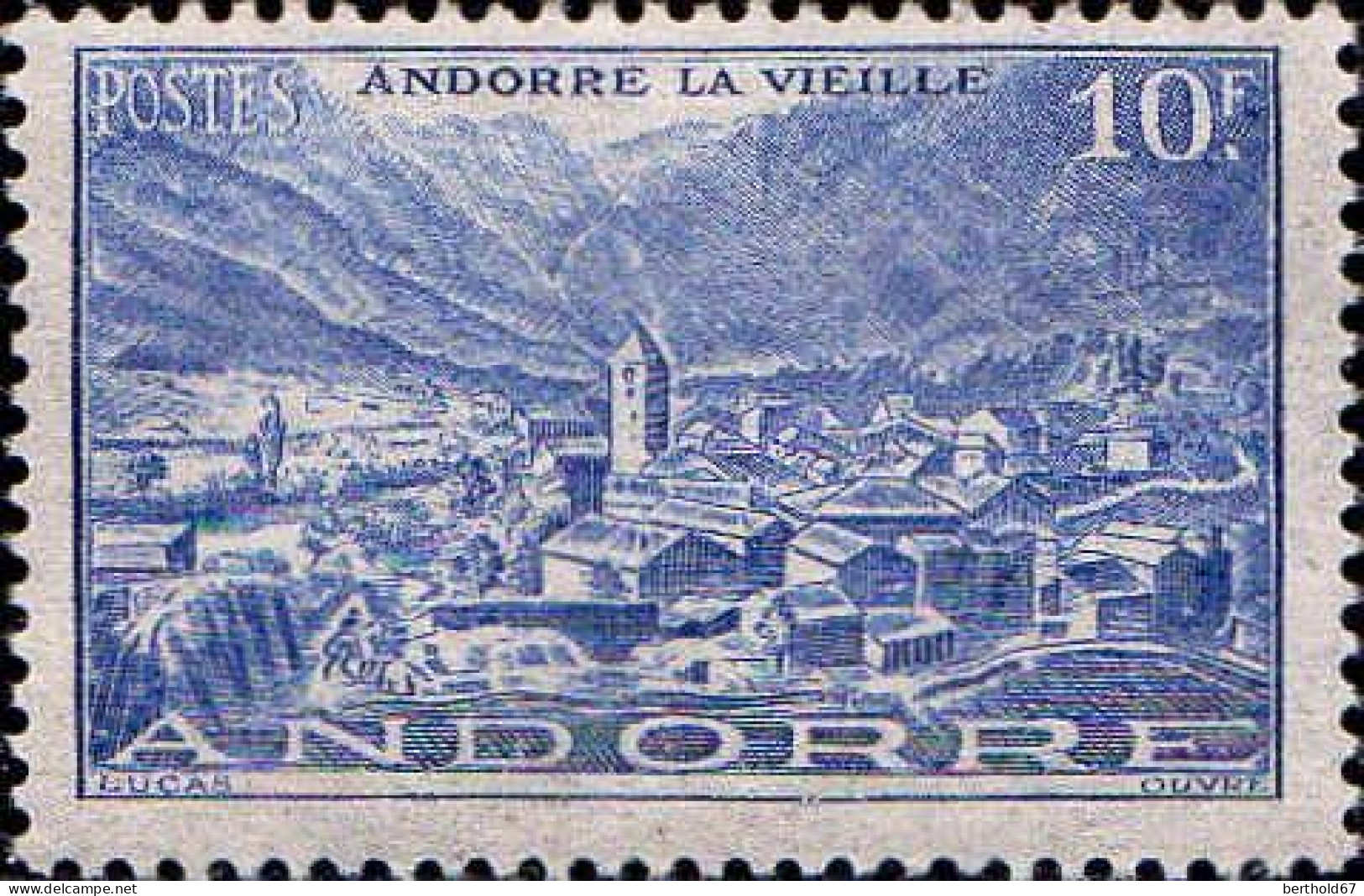 Andorre (F) Poste N** Yv:113 Mi:126 Andorre La Vieille - Neufs