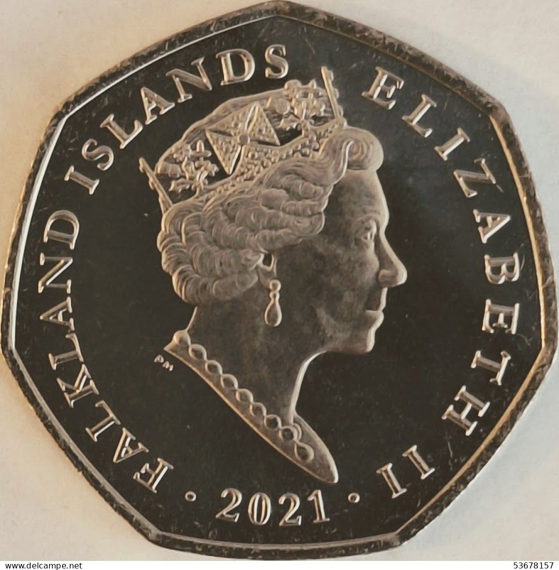 Falkland Islands - 50 Pence 2021AA, Macaroni Penguin, UC# 116 (#3868) - Falklandinseln