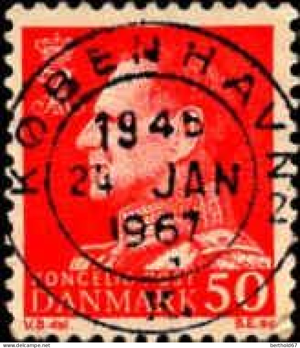 Danemark Poste Obl Yv: 423 Mi:429x Frederik IX (TB Cachet à Date) Kobenhaven 24 Jan 1967 - Usati