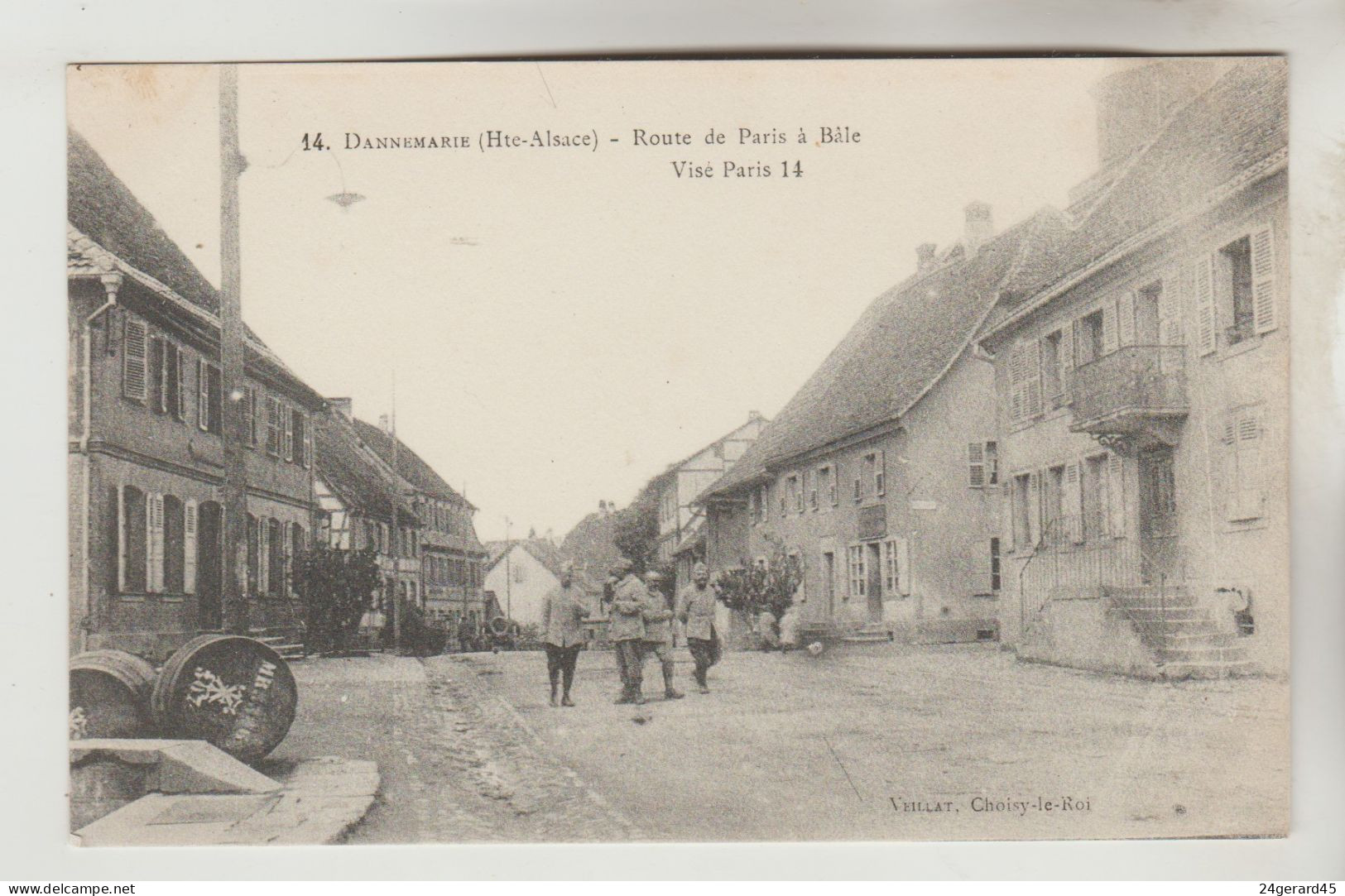 CPA DANNEMARIE (Haut Rhin) - Route De Paris à Bâle - Dannemarie