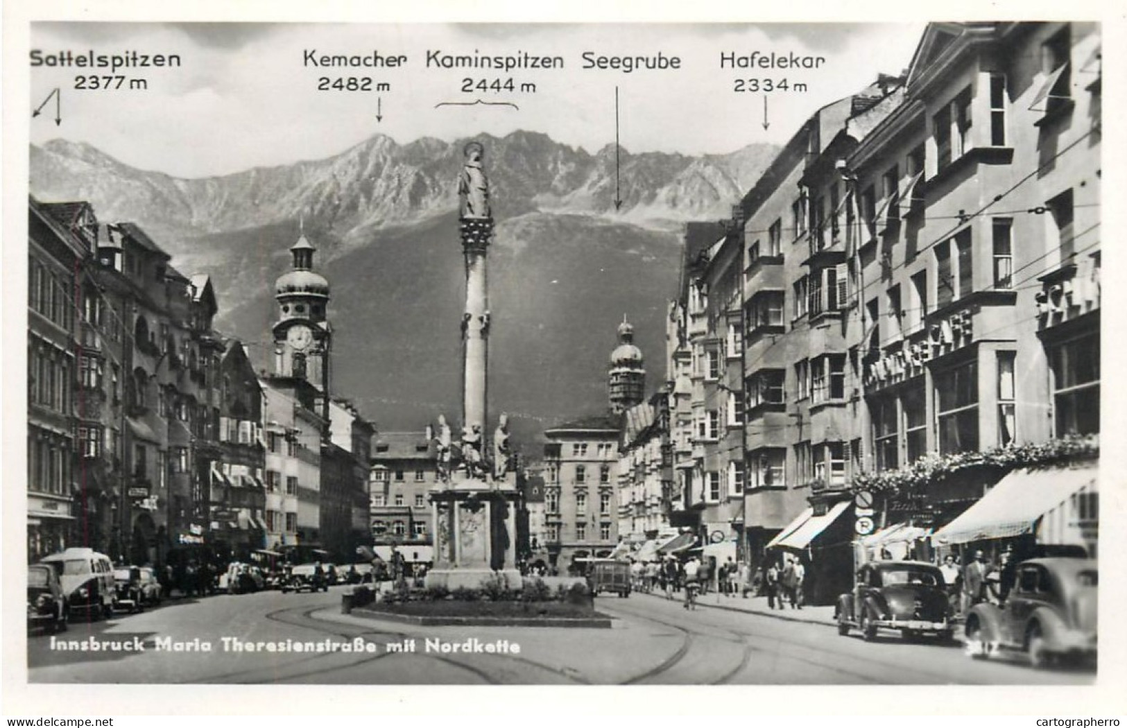 Austria Innsbruck Mariatheresienstrasse Mit Nordkette - Innsbruck