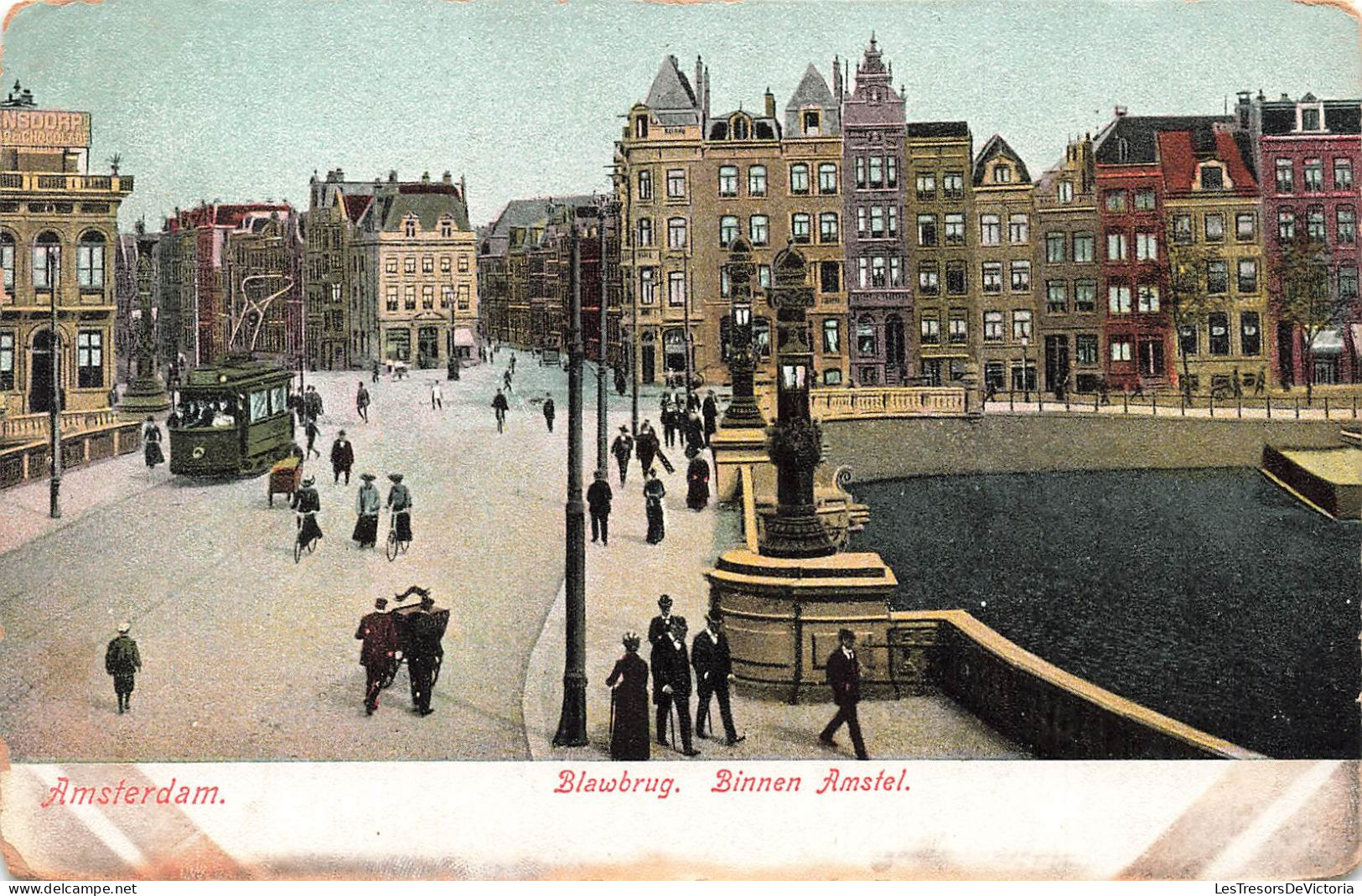 PAYS-BAS - Amsterdam - Blawbrug - Binnen Amstel - Vue Générale - Animé - Carte Postale Ancienne - Amsterdam