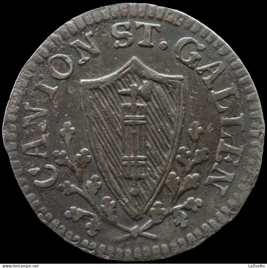 LaZooRo: Switzerland SAINT GALL 1 Kreuzer 1813 K VF - Silver - Monetazione Cantonale