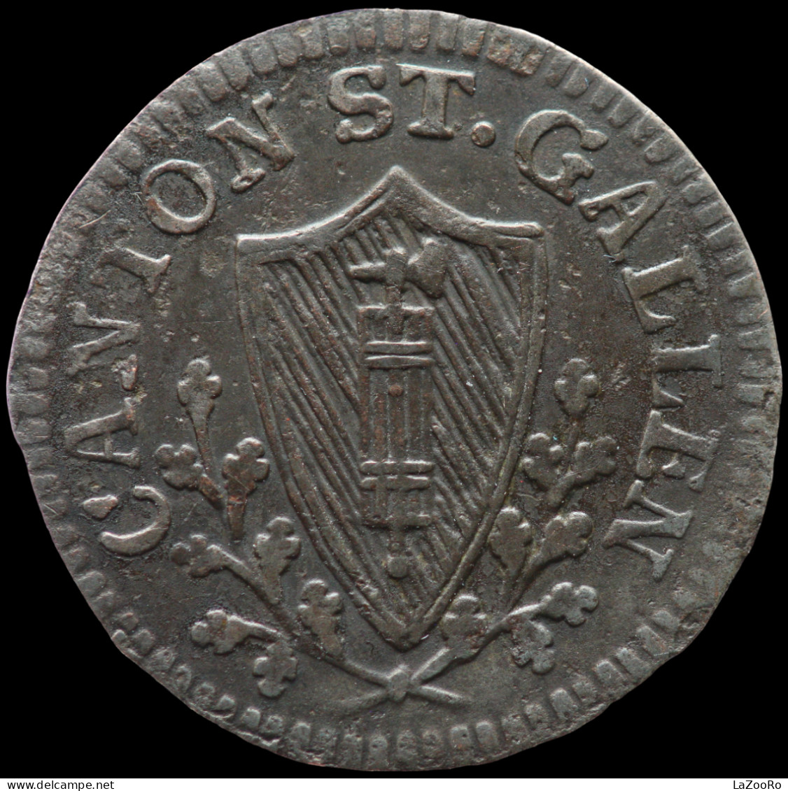 LaZooRo: Switzerland SAINT GALL 1 Kreuzer 1813 K VF - Silver - Monnaies Cantonales