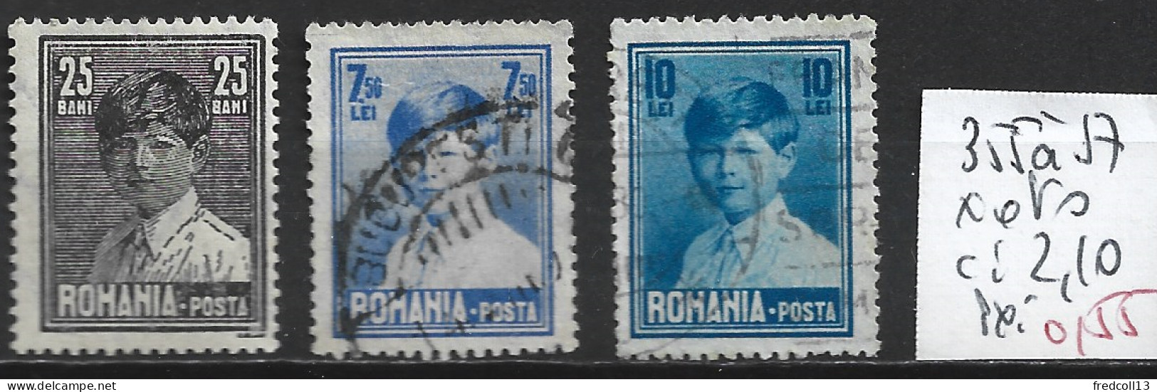 ROUMANIE 355 à 57 Oblitérés ( 355 : * ) Côte 2.10 € - Used Stamps