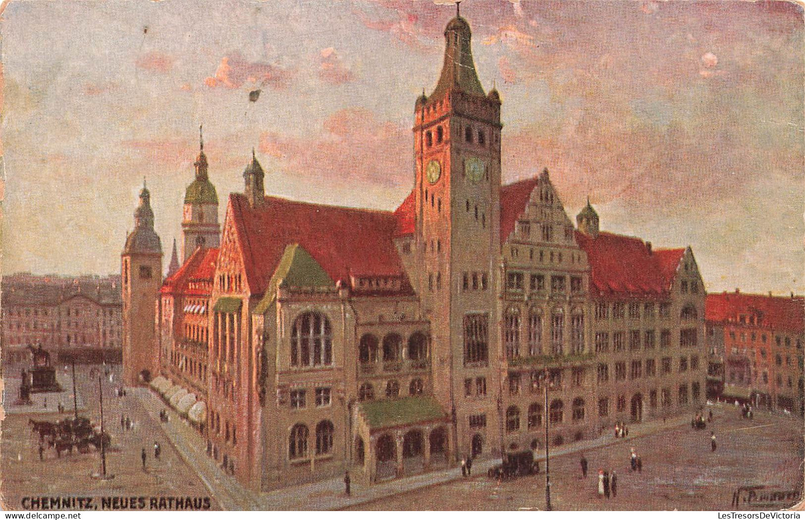 ALLEMAGNE - Chemnitz - Neues Rathaus - Vue D'ensemble De Nouveau Hôtel De Ville - Carte Postale Ancienne - Chemnitz