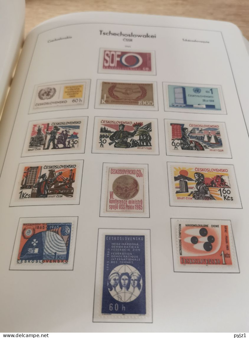 Czechoslovakia 1964-75 MNH in Leuchtturm album