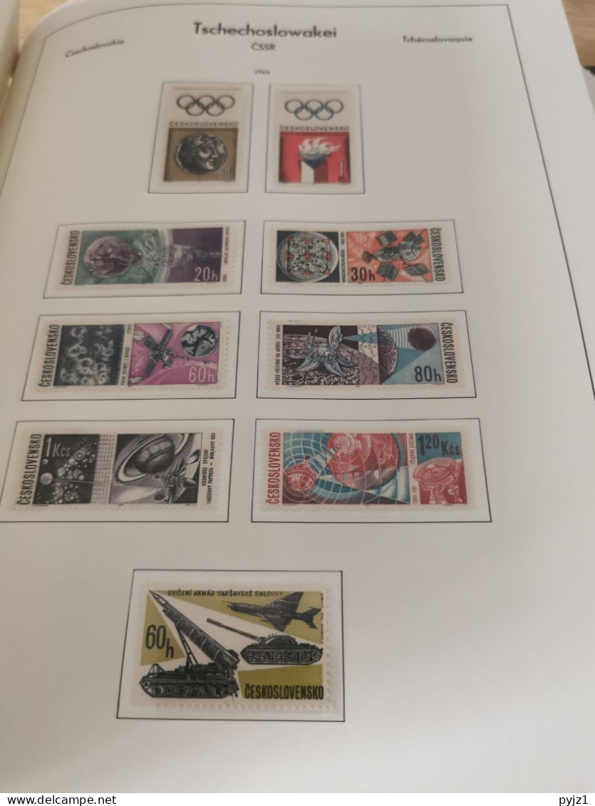 Czechoslovakia 1964-75 MNH in Leuchtturm album