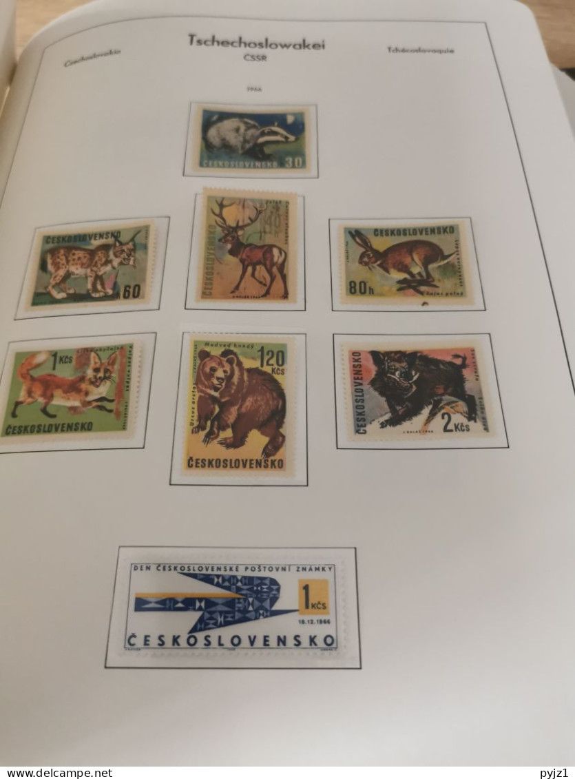 Czechoslovakia 1964-75 MNH in Leuchtturm album