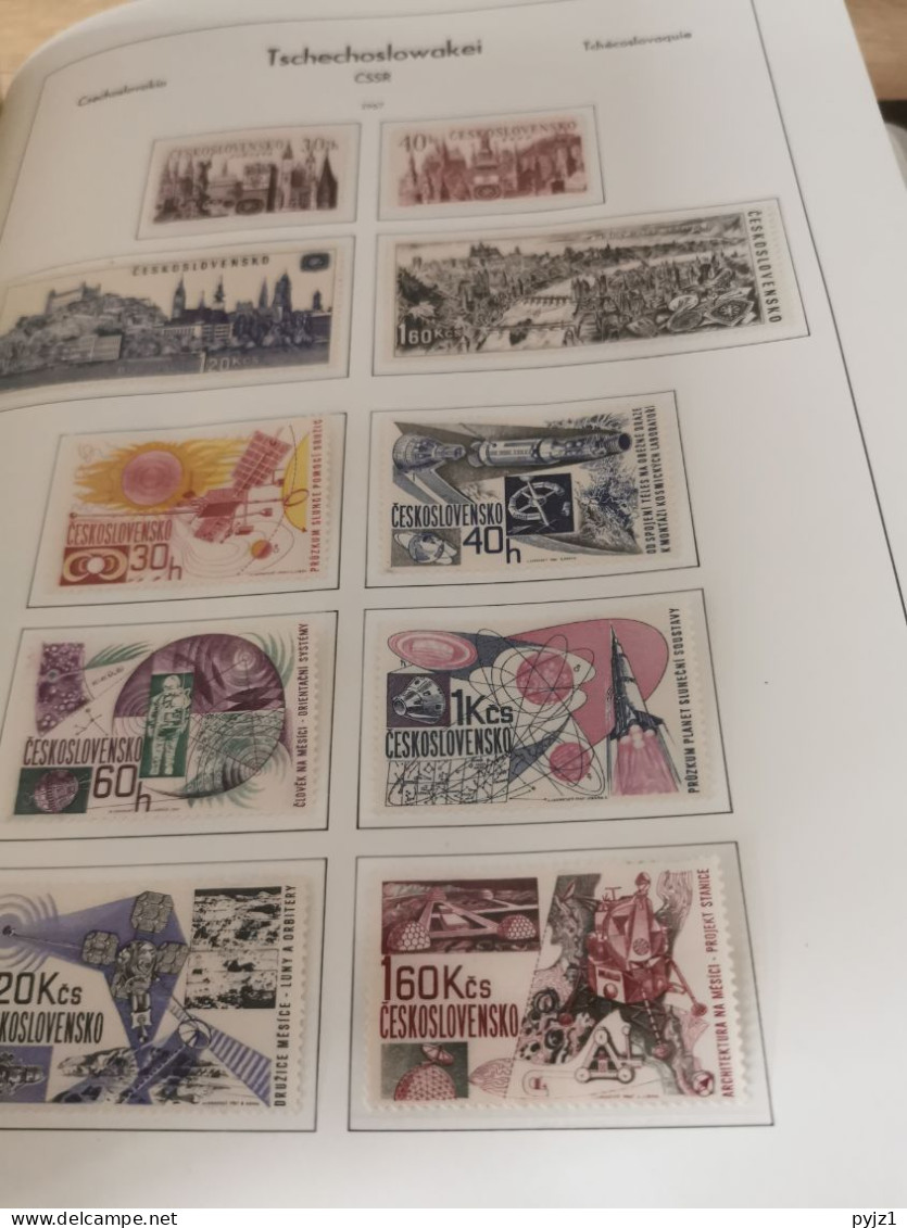 Czechoslovakia 1964-75 MNH in Leuchtturm album