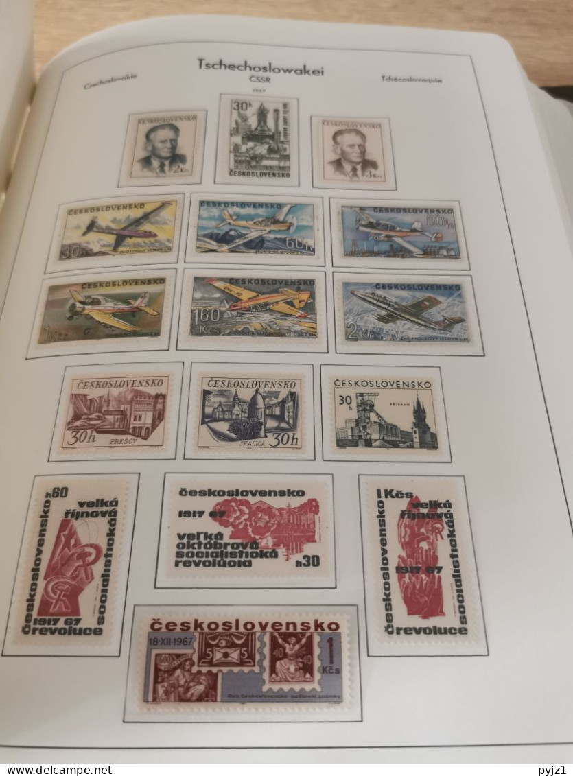 Czechoslovakia 1964-75 MNH in Leuchtturm album