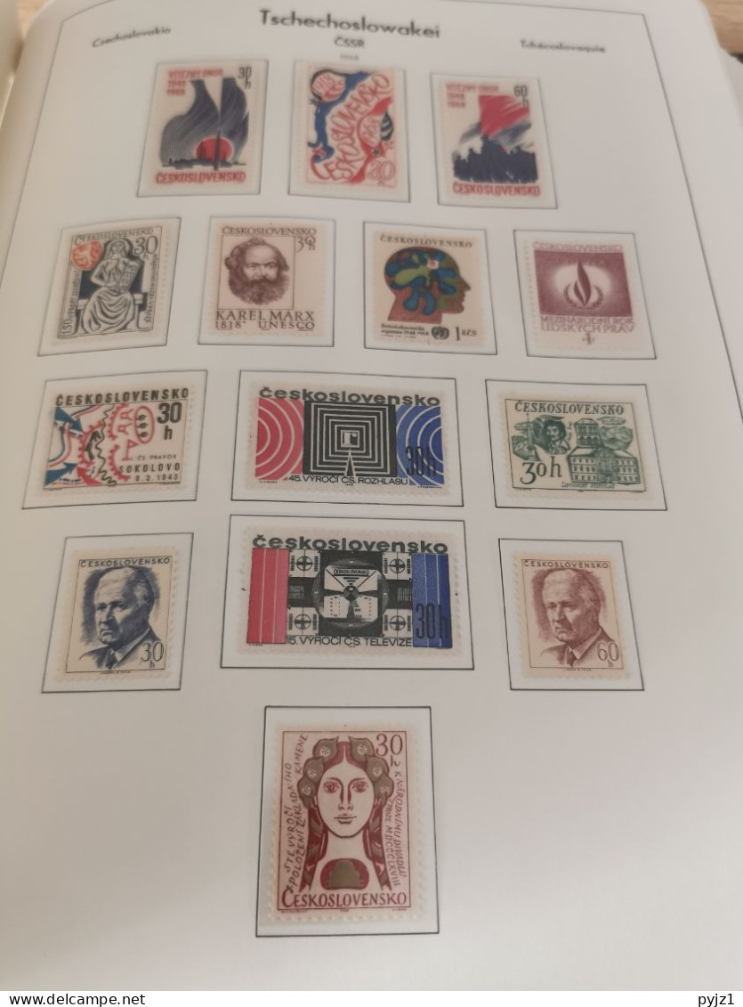 Czechoslovakia 1964-75 MNH in Leuchtturm album