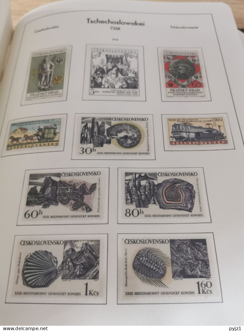 Czechoslovakia 1964-75 MNH in Leuchtturm album