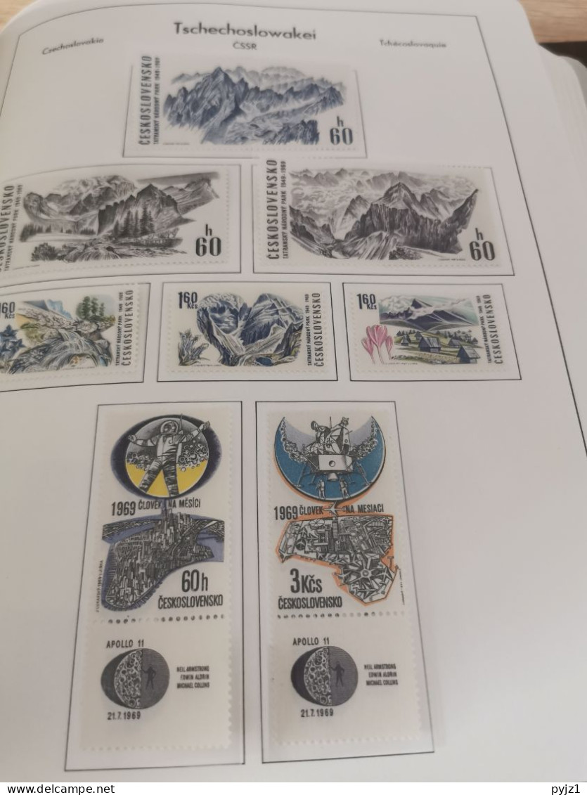 Czechoslovakia 1964-75 MNH in Leuchtturm album