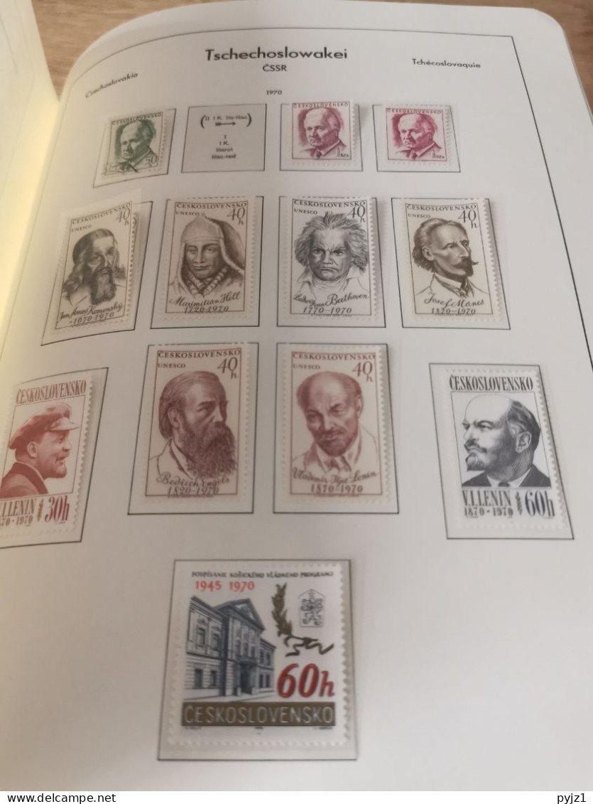 Czechoslovakia 1964-75 MNH in Leuchtturm album