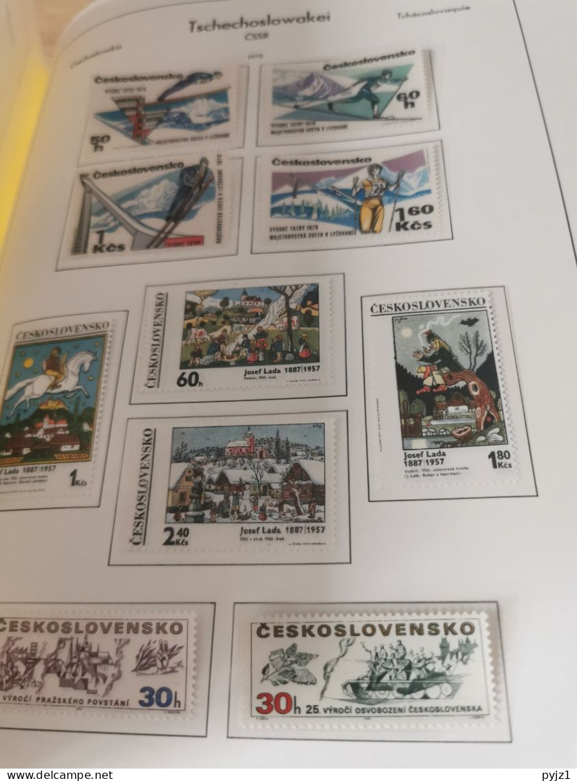 Czechoslovakia 1964-75 MNH in Leuchtturm album