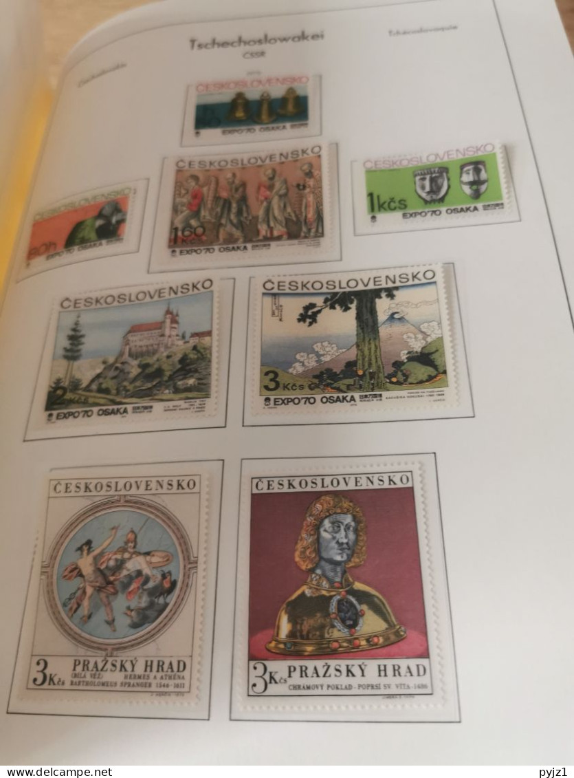 Czechoslovakia 1964-75 MNH in Leuchtturm album