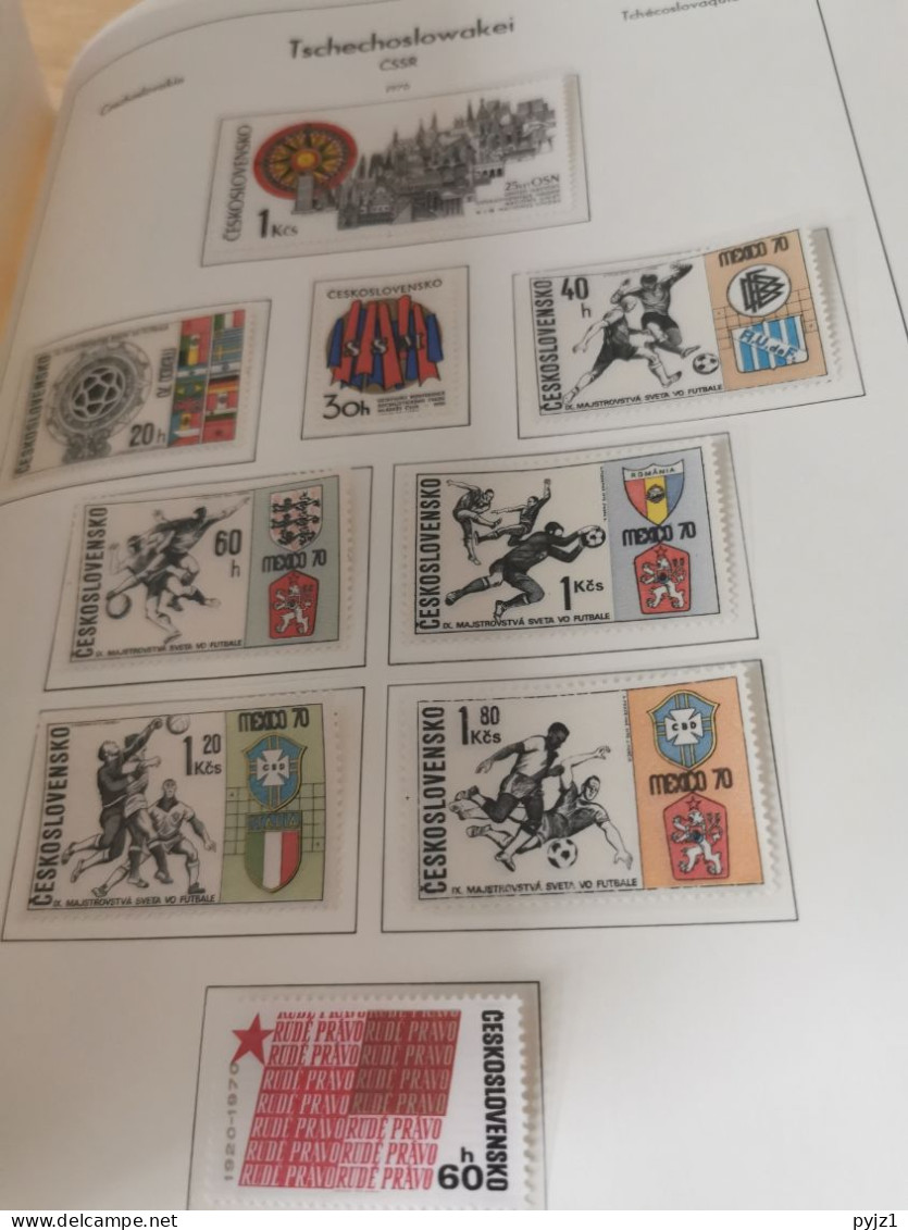 Czechoslovakia 1964-75 MNH in Leuchtturm album