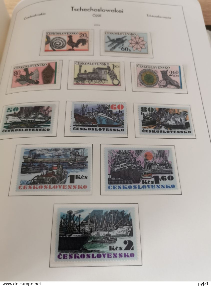 Czechoslovakia 1964-75 MNH in Leuchtturm album