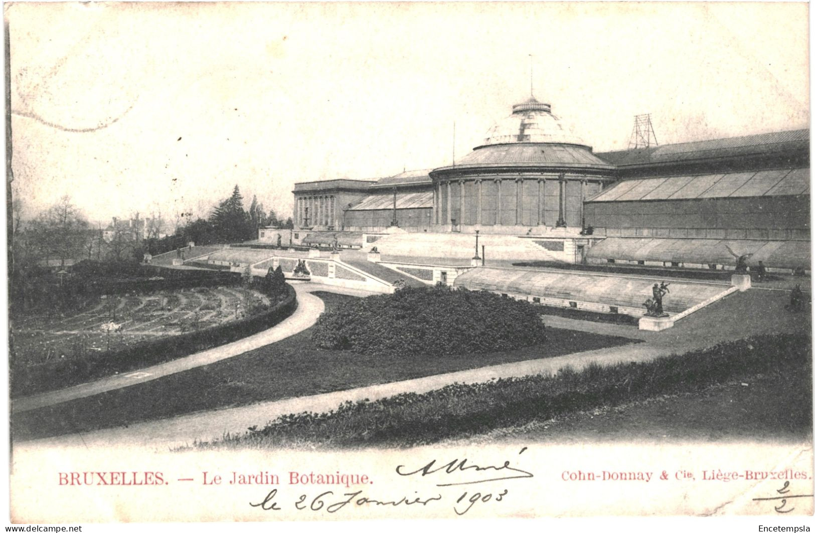 CPA Carte Postale Belgique Belgique Bruxelles Jardin Botanique 1903 VM78839 - Forêts, Parcs, Jardins