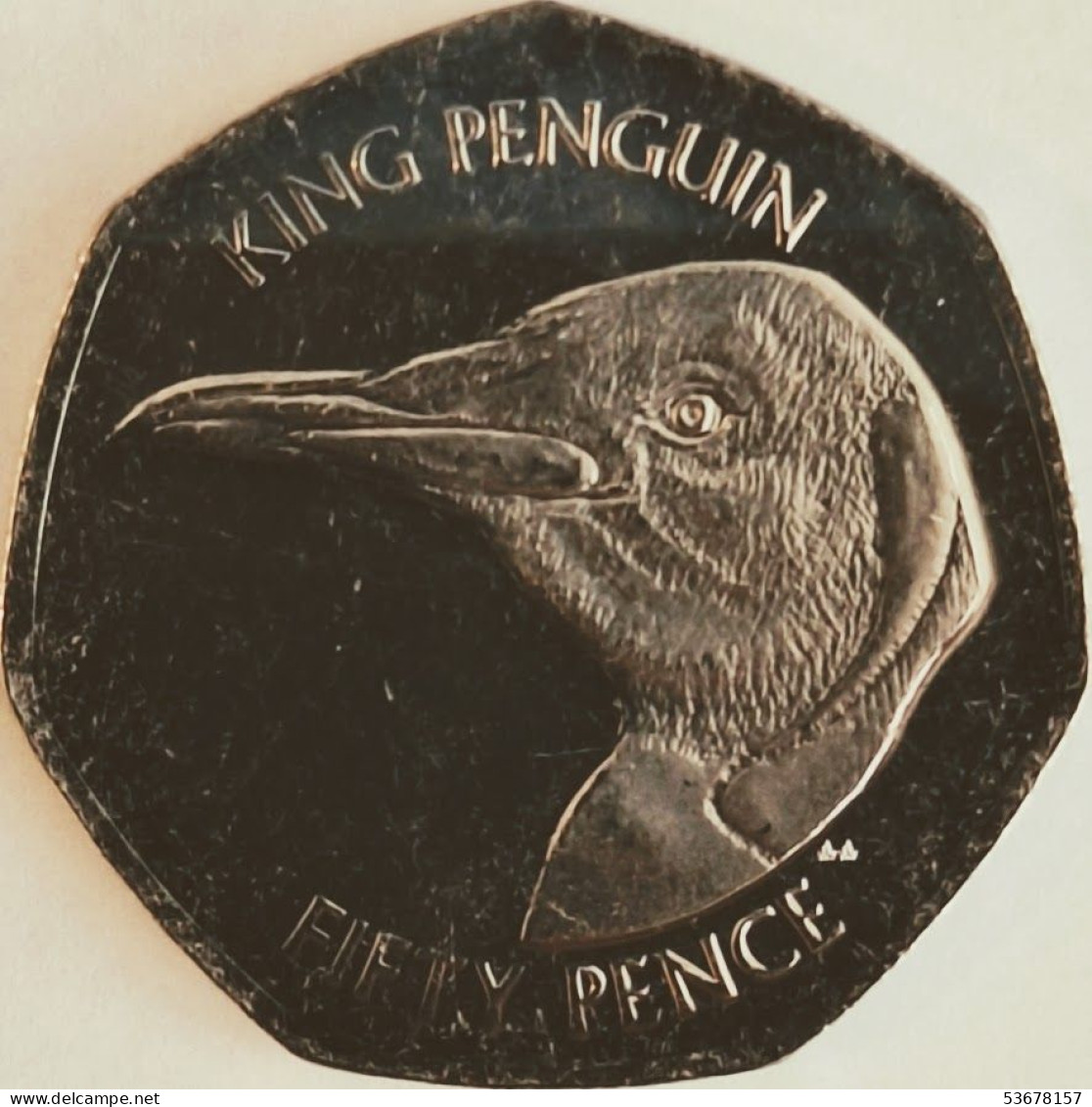 Falkland Islands - 50 Pence 2021AA, King Penguin, UC# 117 (#3869) - Falklandeilanden