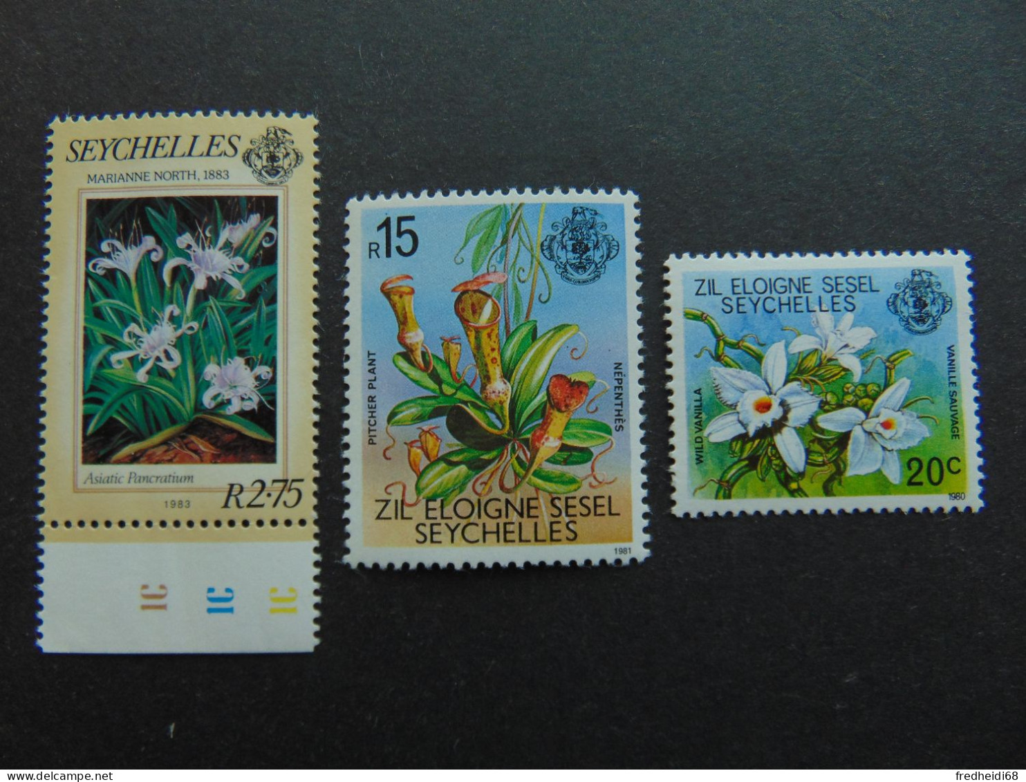 Très Bel Ensemble De 3 Timbres Des Seychelles Neufs** - Seychelles (1976-...)