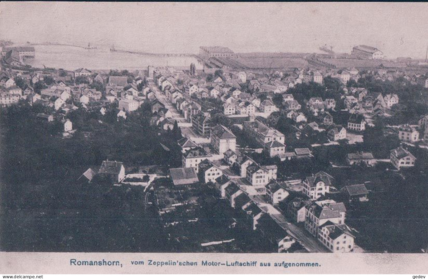 Romanshorn TG, Vom Zeppelin'schen Motor Luftschiff Aus Aufgenommen (30.12.1907) - Romanshorn