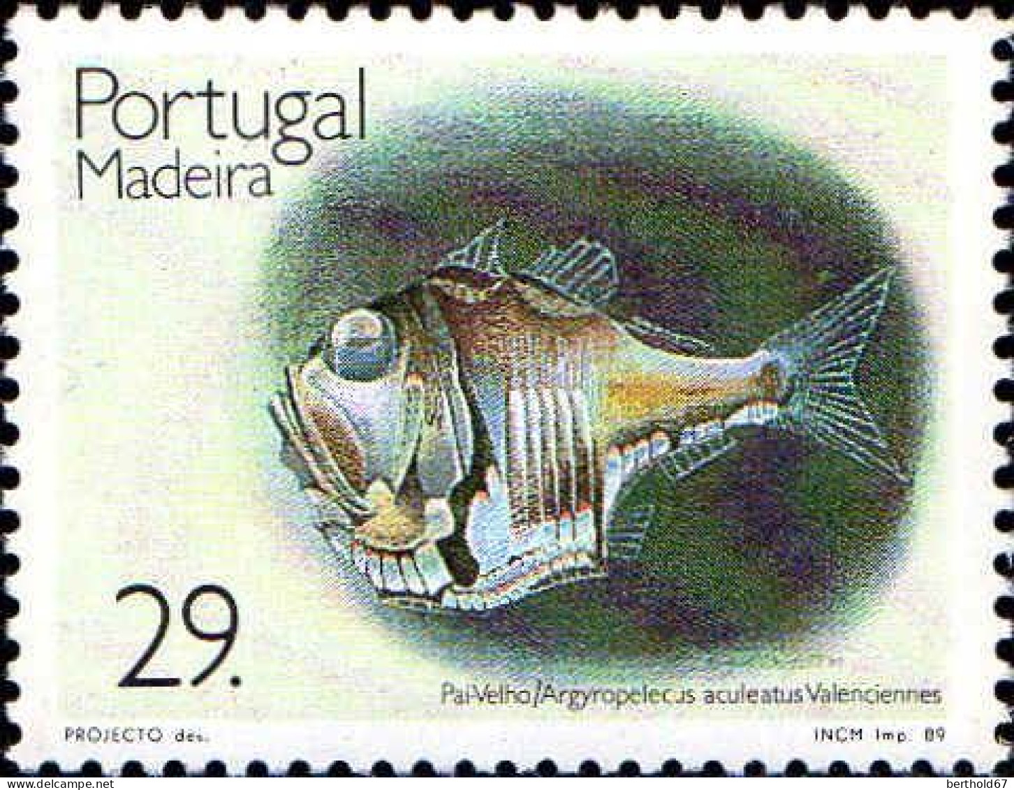 Madère Poste N** Yv:136 Mi:129 Pai Velho Argyropelecus Arculeatus Valenciennes - Madeira