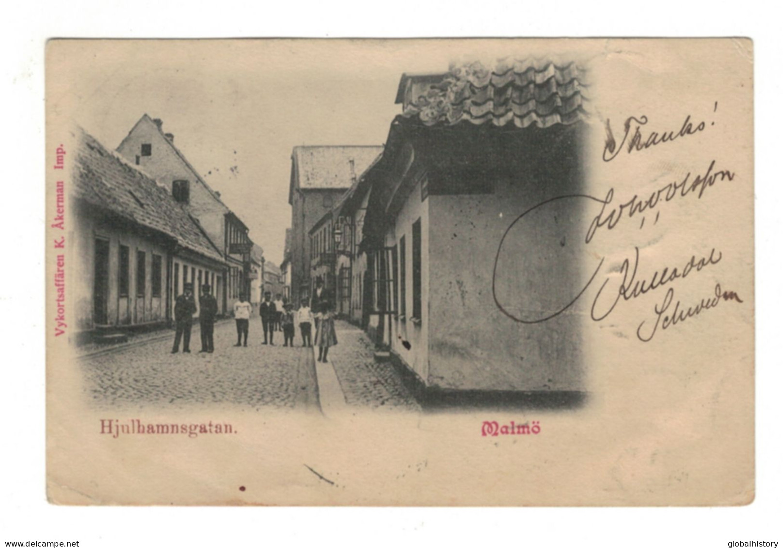 DH1800 - SWEDEN - MALMÖ - HJULHAMNSGATAN - STREET SCENE - Schweden