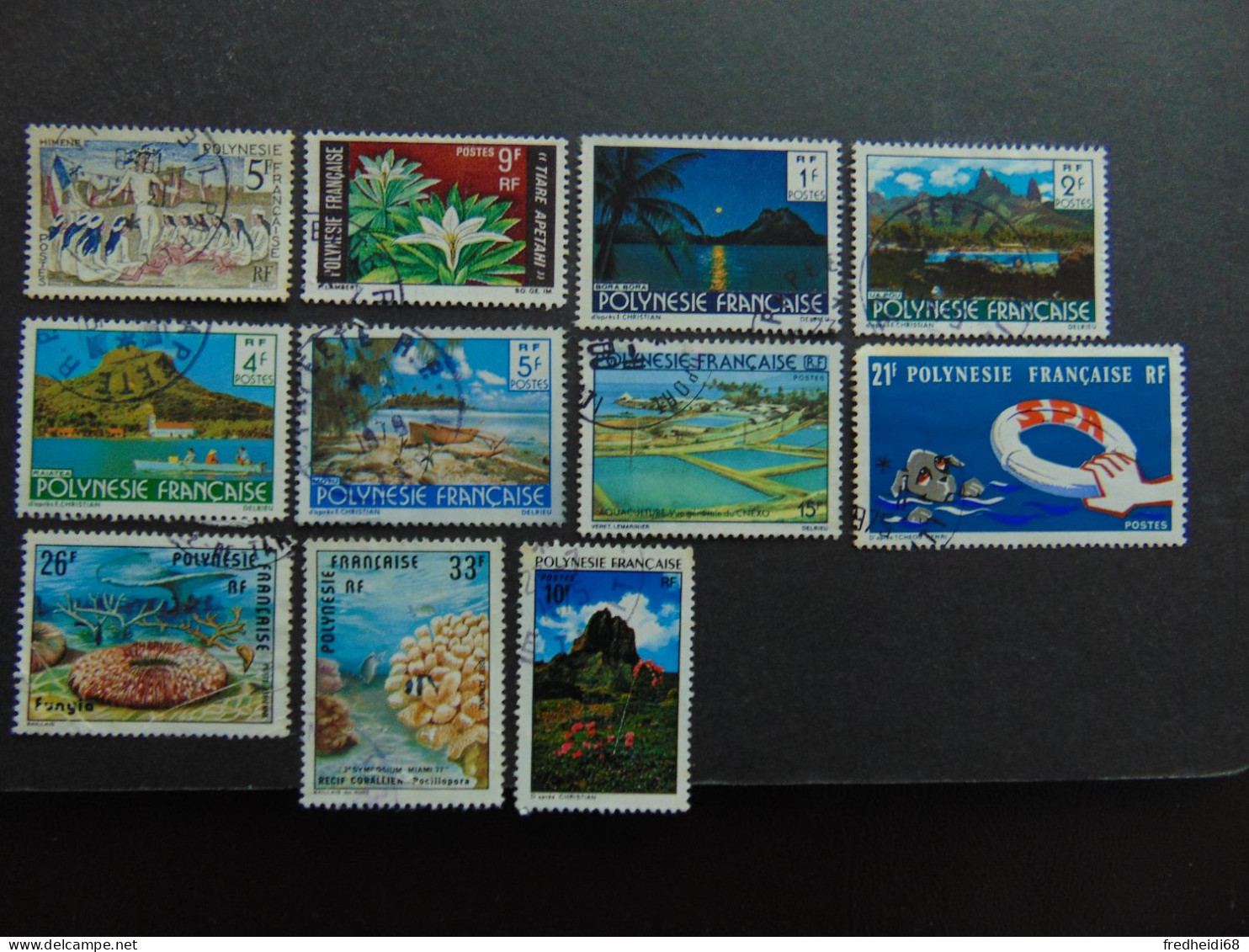 Très Bel Ensemble De Timbres De Polynésie Française Oblitéré - 2 Ou 3 Défauts - Collections, Lots & Series