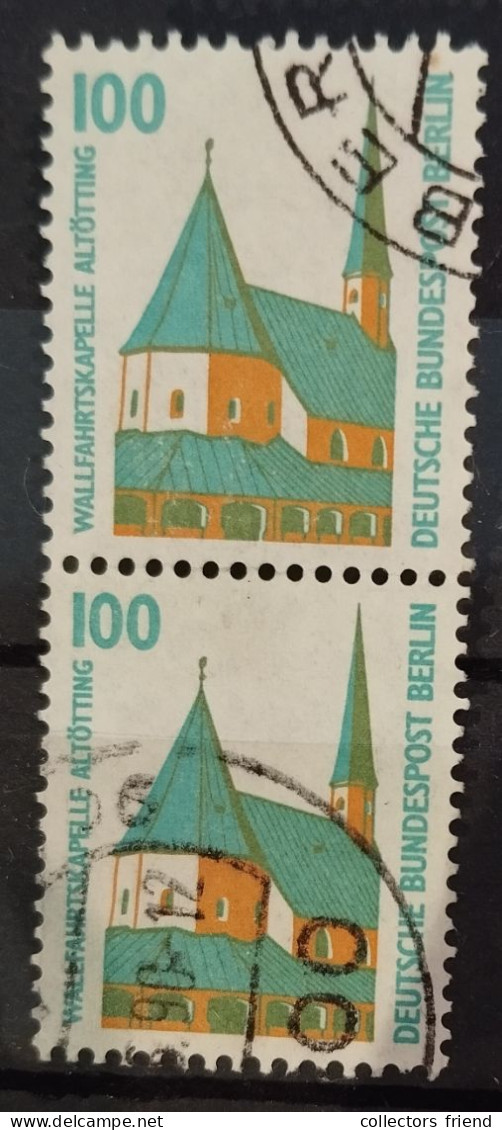 Berlin 834 R , O Echt Gelaufen - Paar - Rollenmarken