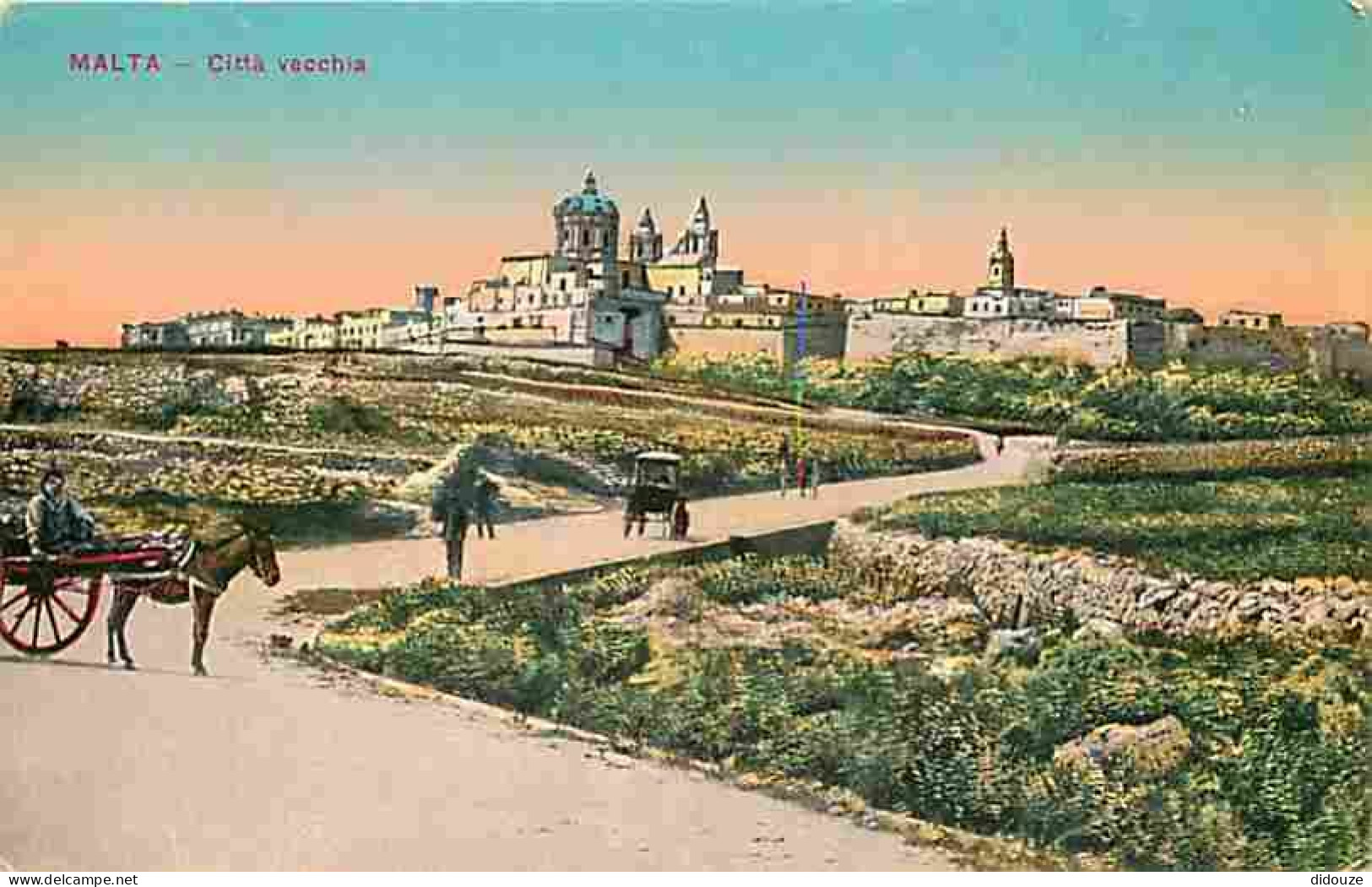 Malte - Malta - Citta Vecchia - Animée - Colorisée - Anes - CPA - Voir Scans Recto-Verso - Malta