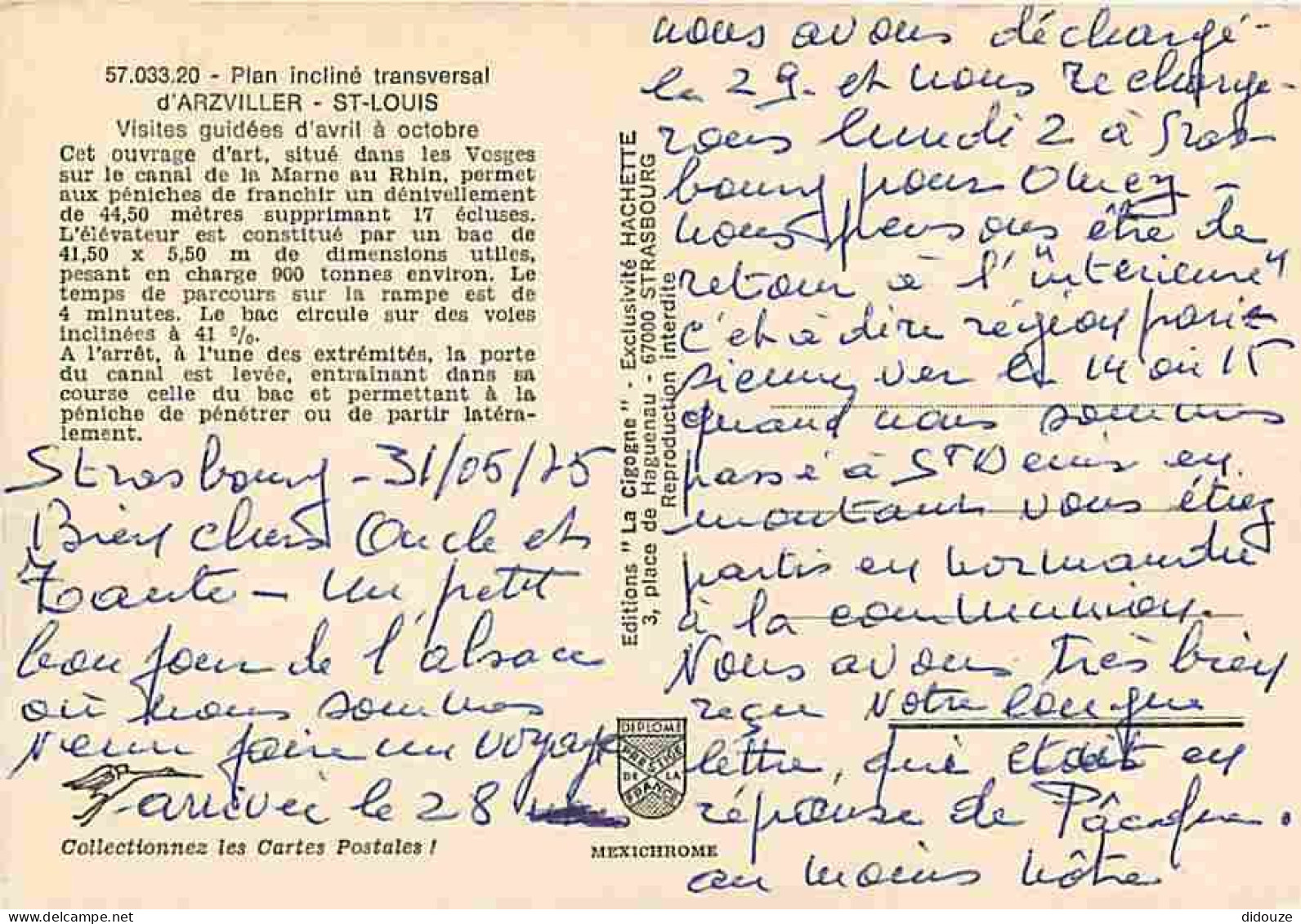 57 - Saint Louis - Arzviller - Le Plan Incliné Transversal - Ascenseur à Bateaux - CPM - Voir Scans Recto-Verso - Arzviller