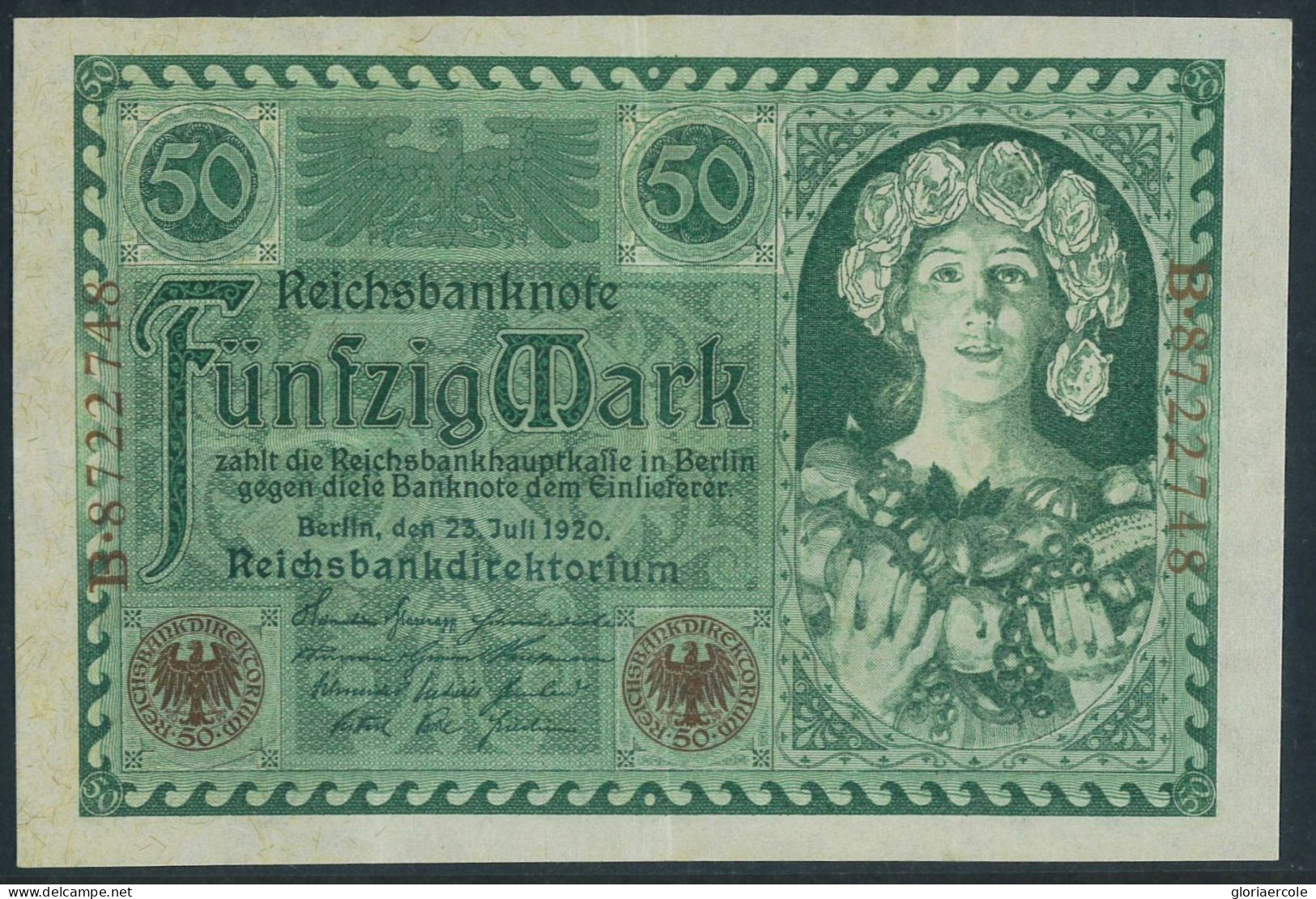 P2753 - GERMANY PAPER MONEY CAT. NR. 68 ALMOST UNCIRCULATED, VERY FINE - Zonder Classificatie