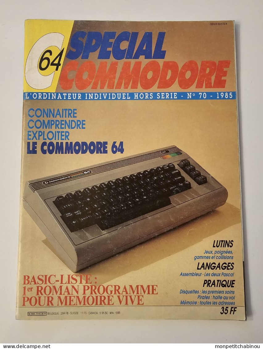 L'ORDINATEUR INDIVIDUEL HORS-SÉRIE N°70 (Mai 1985) : Spécial COMMODORE 64 - Literature & Instructions