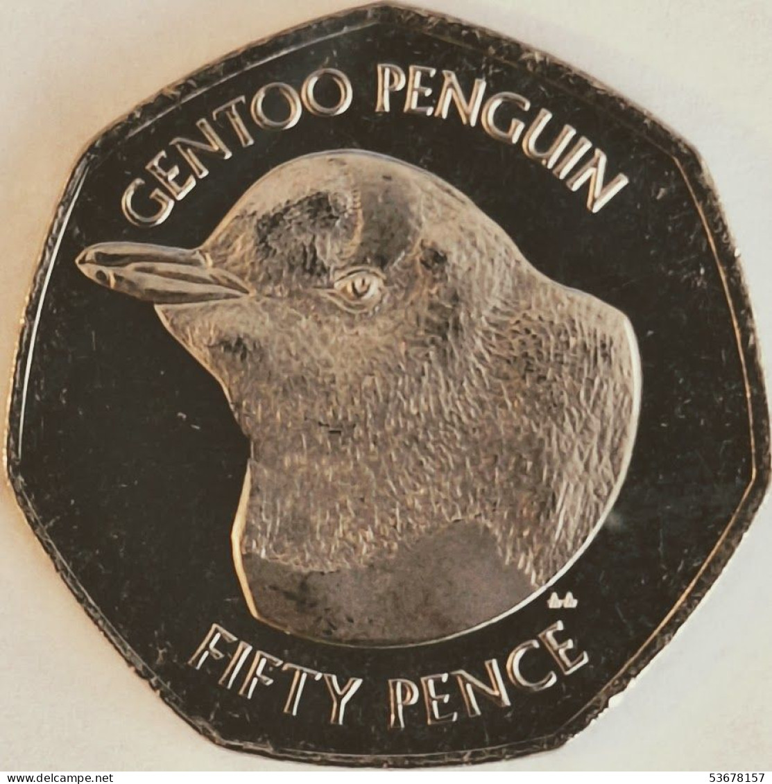 Falkland Islands - 50 Pence 2021AA, Gentoo Penguin, UC# 118 (#3870) - Falklandinseln