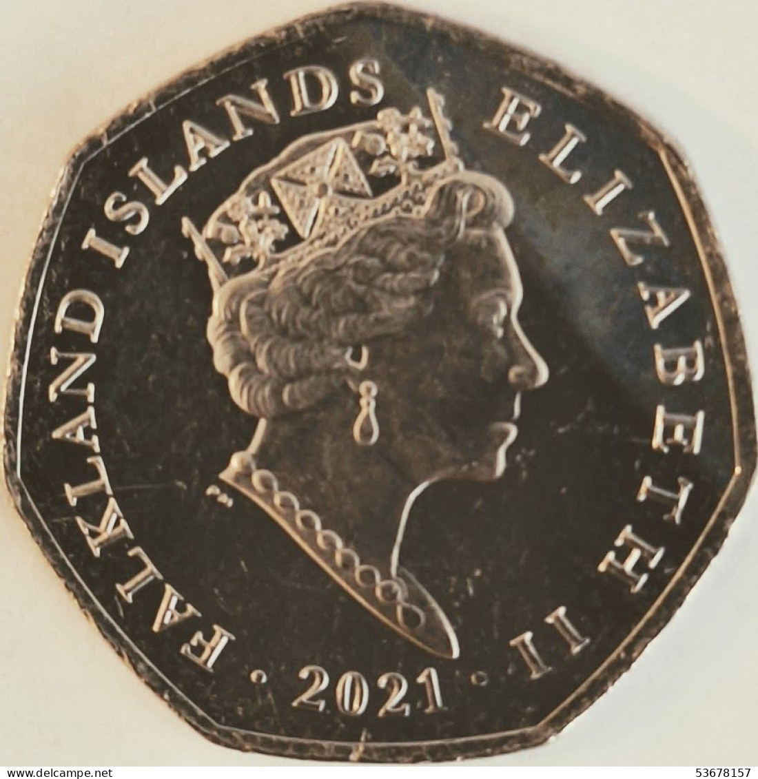 Falkland Islands - 50 Pence 2021AA, Gentoo Penguin, UC# 118 (#3870) - Malvinas